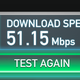 This is slower than usual. Most of the time my download speed hovers around 150-200 Mbps